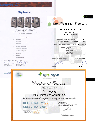 Manufacturer issued Training Certificates Manufacturer issued Training Certificates